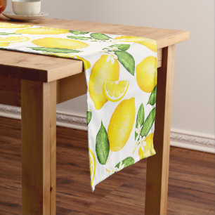 Citrus Botanical Lemon Großer Tischläufer