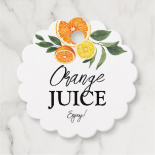 Citrus Brautparty Mimosa Bar Juice Labels