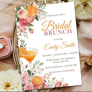 Citrus Bridal Brunch Einladung Template, Citrus