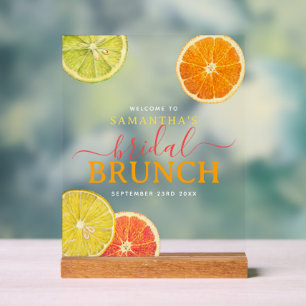 Citrus Bridal Brunch Lemon Orange Fête des mariées