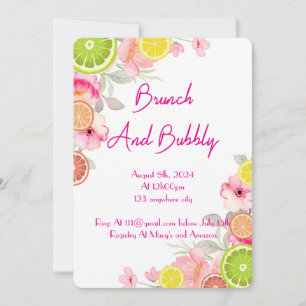 CITRUS BRIDAL SHOWING INVITATION EINLADUNG