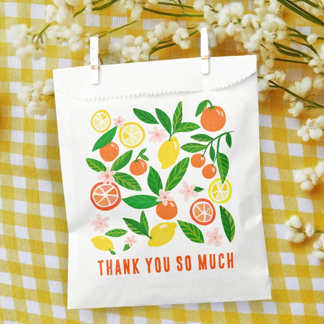 Citrus Celebration Custom BABY SHOWER Vielen Dank Geschenktütchen (Citrus Celebration Custom BABY SHOWER Thank You Favor Bag
)