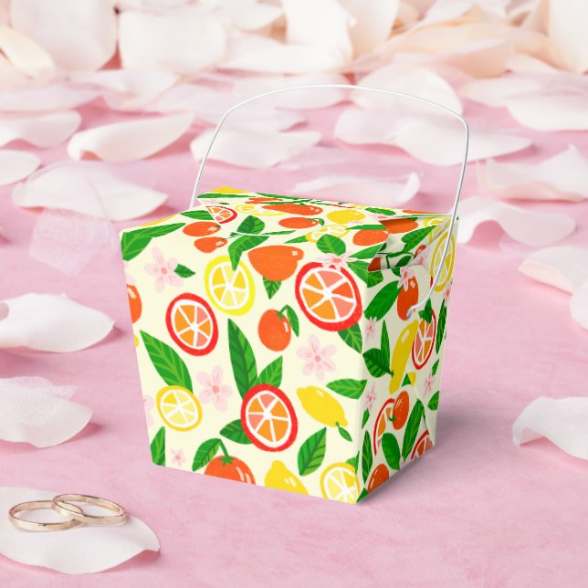 Citrus Celebration Lemons Oranges Bridal Shower Geschenkschachtel (Hochzeit)