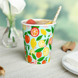 Citrus Celebration Lemons Oranges Bridal Shower  Pappbecher