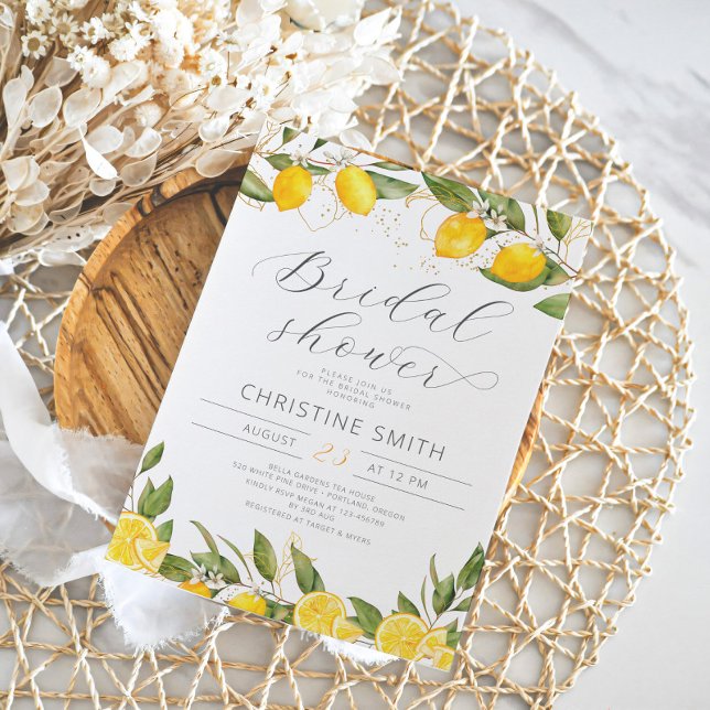 Citrus Citrus été nuptiale de douche Invitation (Créateur téléchargé)