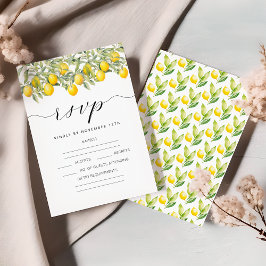 Citrus Citrus Wedding RSVP Karten für Lemon