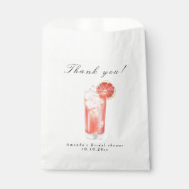 Citrus Cocktail Bridal Shower Geschenktütchen