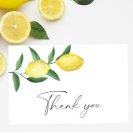 Citrus de citron - Carte de remerciements