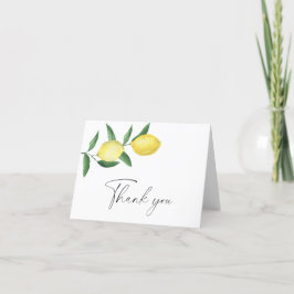 Citrus de citron - Carte de remerciements