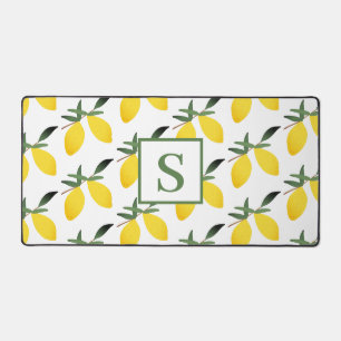 Citrus de citron Monogramme moderne