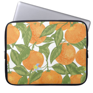 Citrus Delight: Mandarin Vintages Muster Laptopschutzhülle