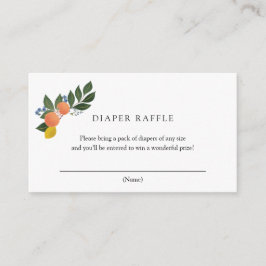 Citrus Diaper Raffelingkarte Begleitkarte