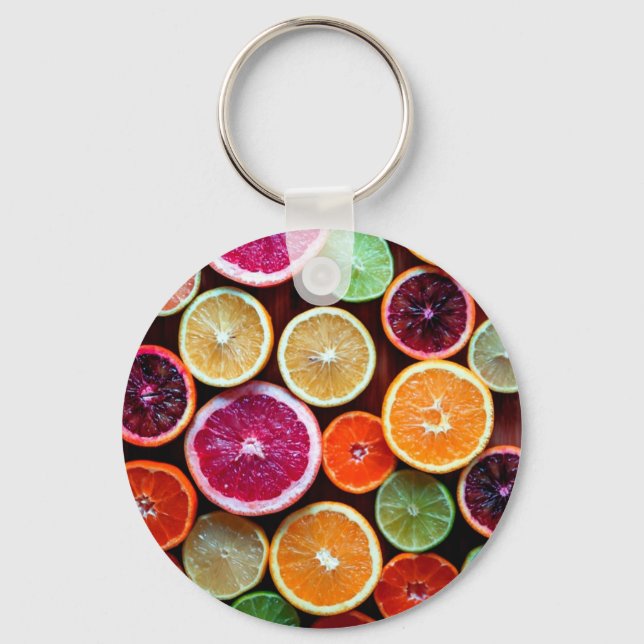 Citrus Dream Lemon Limon Orange Frucht Schlüsselanhänger (Vorderseite)