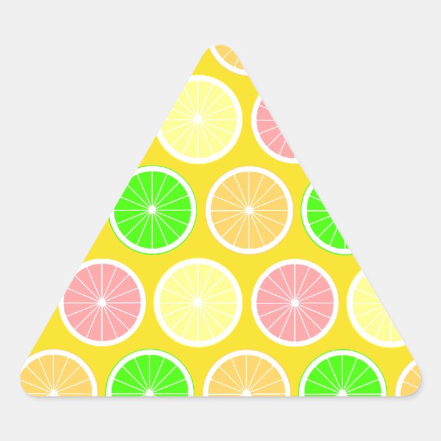 Citrus Dreieckiger Aufkleber (Vorderseite)