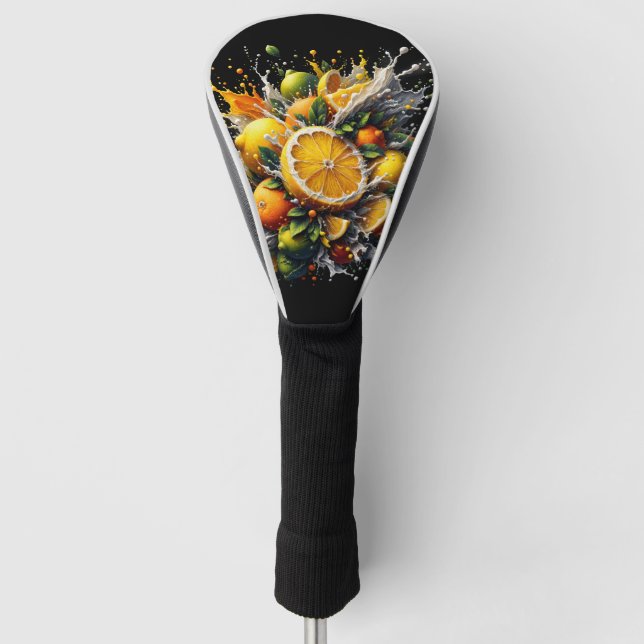 Citrus Explosion Golf Headcover (Vorderseite)