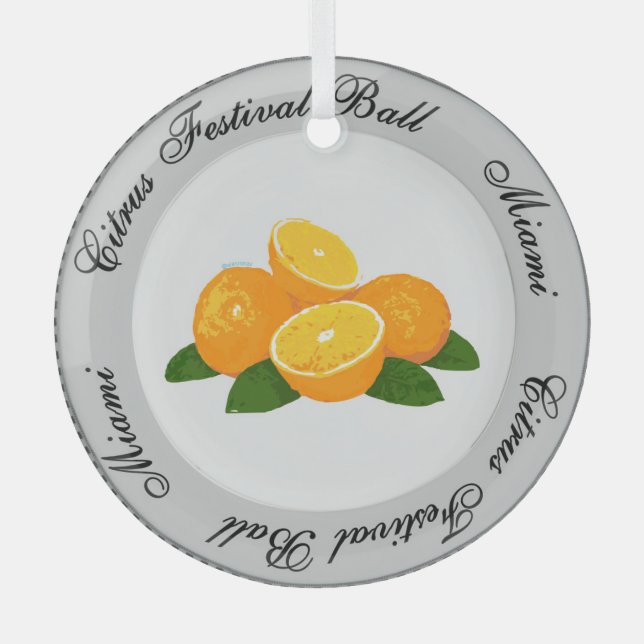Citrus Festival Plate Ornament (Vorderseite)