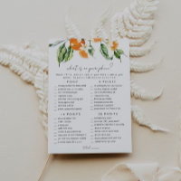 Citrus Fête des mariées jeu carte téléphone jeu