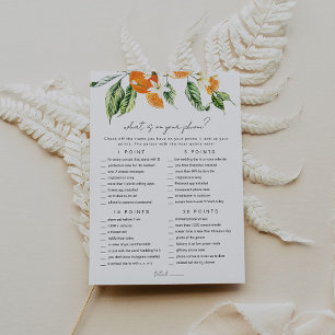 Citrus Fête des mariées jeu carte téléphone jeu