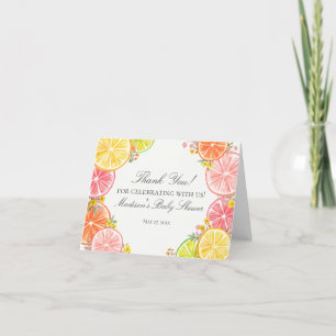 Citrus Floral Kleine Süsse Kinderdusche Danke