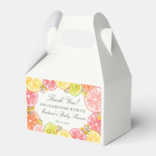 Citrus Floral Kleine Süsse Kinderdusche Danke Geschenkschachtel