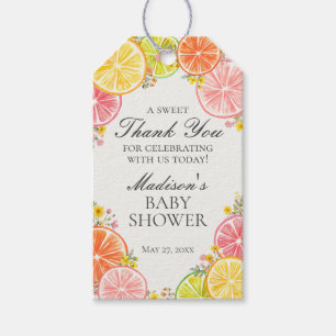 Citrus Floral Kleine Süsse Kinderdusche Favoriten Geschenkanhänger