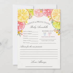 Citrus Floral Kleine Süsse Ratschläge für die Kind Einladung