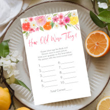 Citrus Floral wie alt waren sie Bridal Game