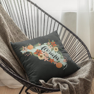 Citrus Florida Staat Silhouette Kissen