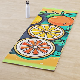 Citrus Fruit Art Design Yogamatte