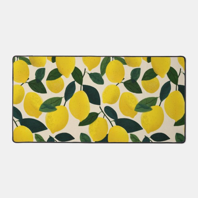 Citrus Fruit Art Summer Lemons Pattern Cheerful (Recto)