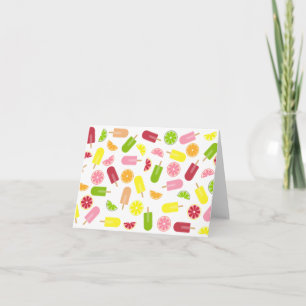 Citrus Fruit Ice Pops Cartes pour notes