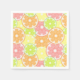 Citrus Fruit Paper Serviette