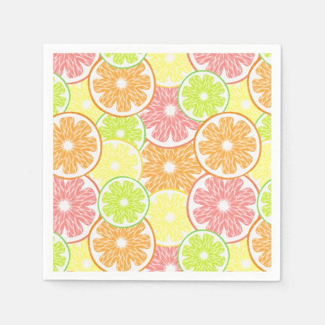 Citrus Fruit Paper Serviette (Vorderseite)