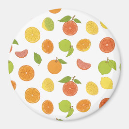 Citrus Fruit Pattern Magnet