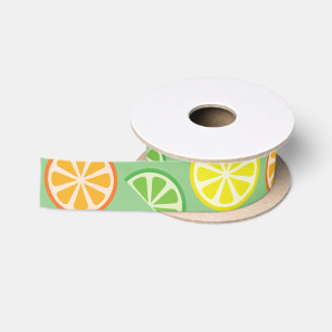 Citrus Fruit Slice Lemon Limon Orange Ribbon Satinband