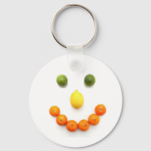 Citrus Fruit Smile Schlüsselanhänger