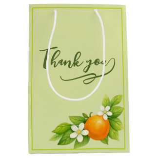Citrus Garden Orange & Lemon Hochzeit Mittlere Geschenktüte
