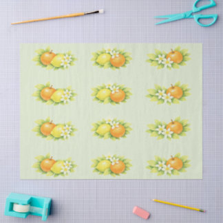 Citrus Garden Orange & Lemon Hochzeit Seidenpapier