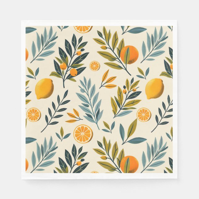 Citrus Garden Serviette (Vorderseite)
