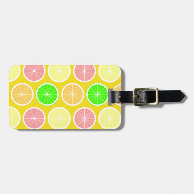 Citrus Gepäckanhänger (Vorderseite horizontal)