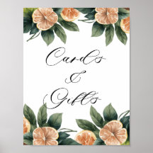 Citrus Greenery | Kartenzeichen