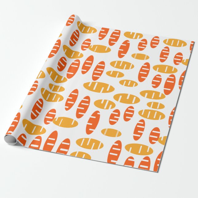Citrus Holey Ovals Geschenkpapier (Ungerollt)