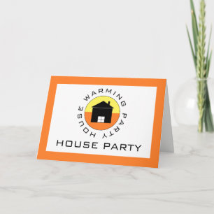 Citrus House-Logo, Party Einladung für den Hausbau
