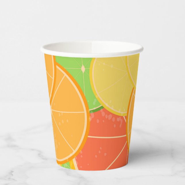 Citrus Joy Paper Cups Pappbecher (Links)