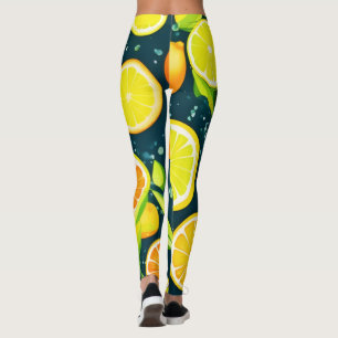 Citrus Kaleidoskop: Eine lebendige Medley Leggings