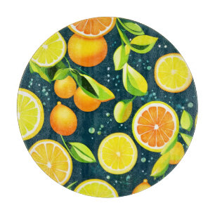 Citrus Kaleidoskop: Eine lebendige Medley Schneidebrett