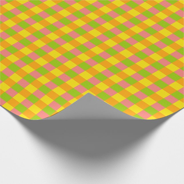 Citrus Karo Geschenkpapier (Ecke)