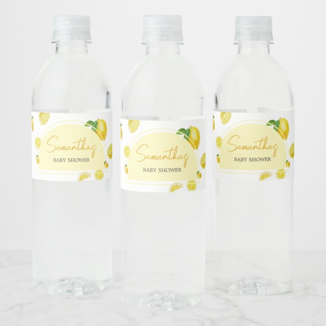 Citrus Lemon Baby Shower (Flaschen)