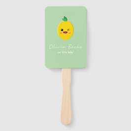 Citrus Lemon Baby Shower Fächer