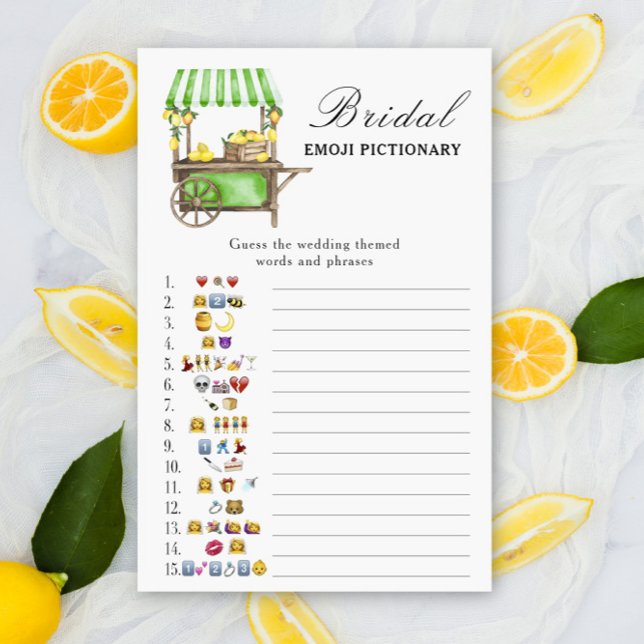 Citrus lemon - bridal shower emoji pictionary game (Von Creator hochgeladen)